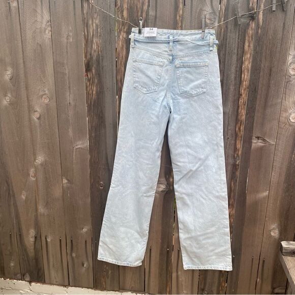 Mango Wideleg jeans with belt NWT size 2 - Picture 5 of 14
